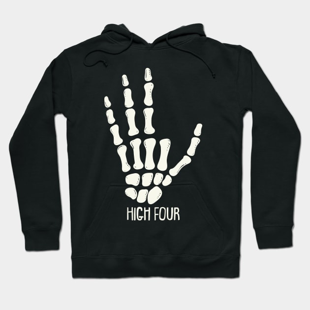 High Four - Funny Finger Amputee Gift Hoodie by Shirtbubble